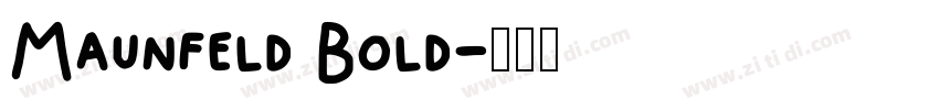Maunfeld Bold字体转换